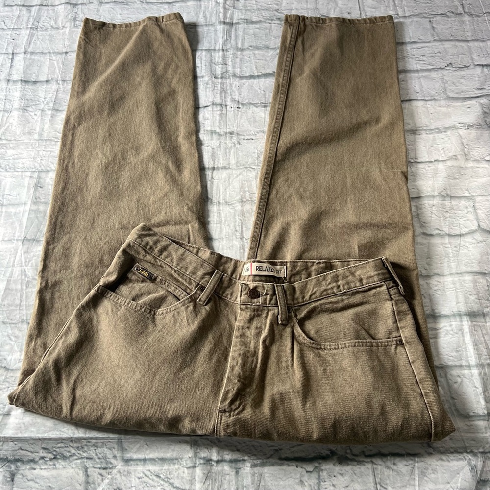 Lee Relaxed Fit Straight Leg Jeans Tan